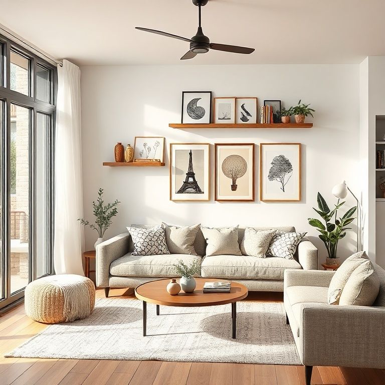 Wohnzimmer Wände bohrfrei gestalten: Anleitung vom Profi.